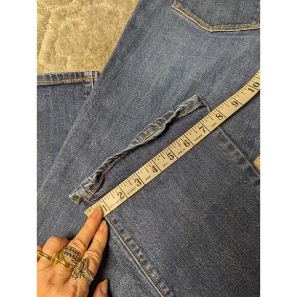 Levis Demi Curve Bootcut Jeans WOMENS 8/29 Mid Rise Blue Denim Cowgirl Western - Picture 7 of 9